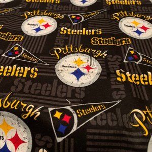1 yard Pittsburg Steelers Fabric Logo 100% cotton